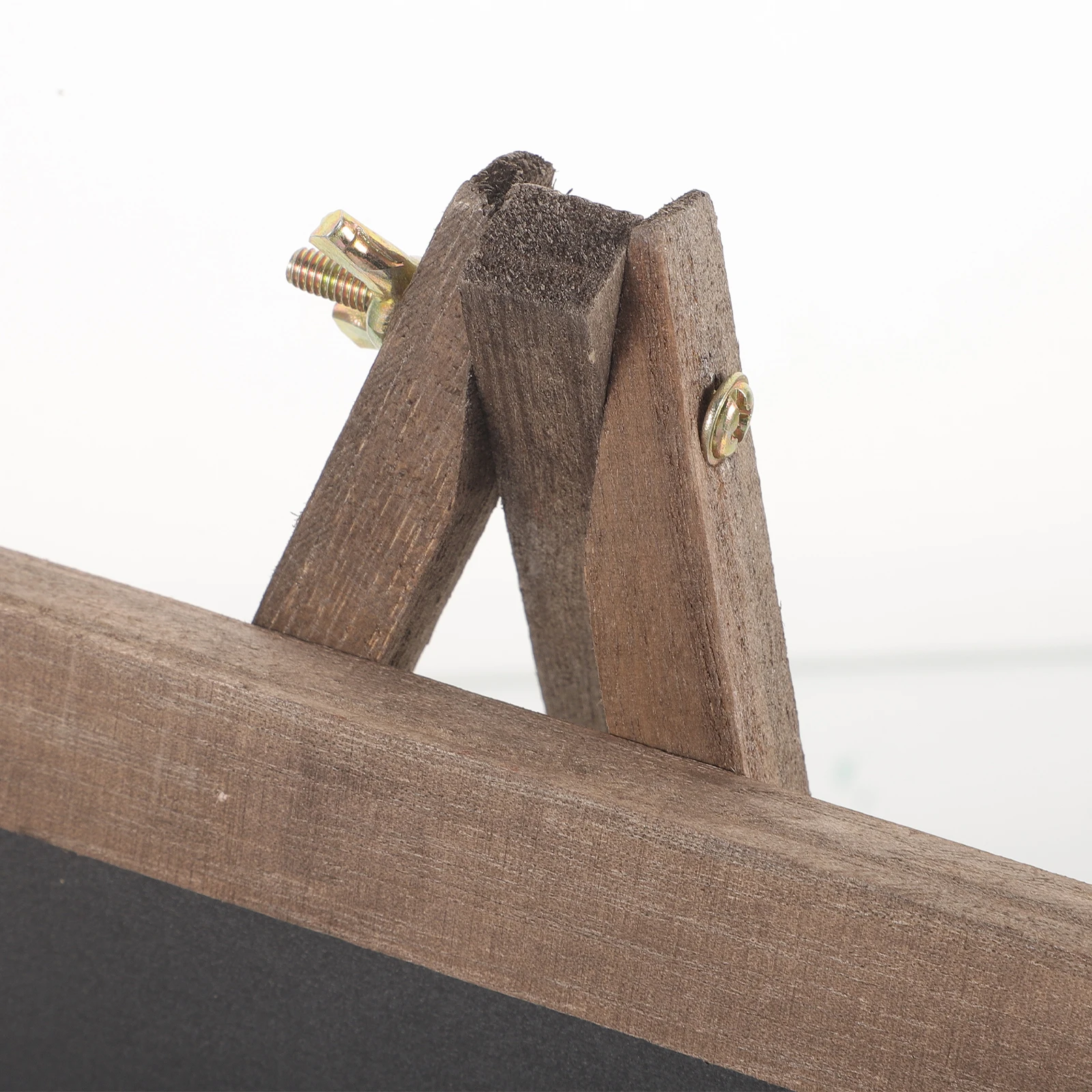 Vintage Chalkboard Sign with Wood Base Small Desktop Message Board for Table Number Display Menu Writing Standing Chalkboard