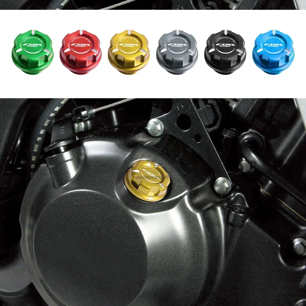 

Motorcycle Engine Oil Cap Bolt Screw Filler Cover Case for Honda CBR600F 2001-2013