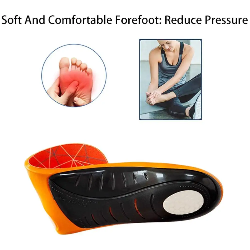 

Ортопедические спортивные стельки унисекс, жесткая поддержка арки 3 см, горизонтальная коррекция плоскостопия, облегчение боли при подошвенном фасциите, подушечка для обуви