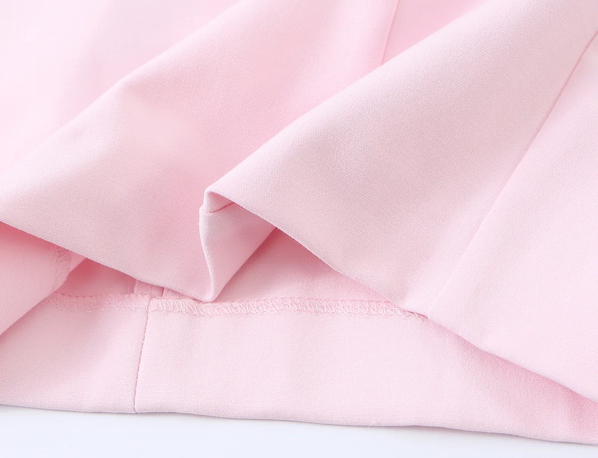 KLKXMYT Elegantes Schickes Damenkleid mit Stehkragen Ärmellos mit Seilknoten-Verschluss Kurzes Kleid Mode 2026 Sommer Schlankes Bürokleid – Detail 10