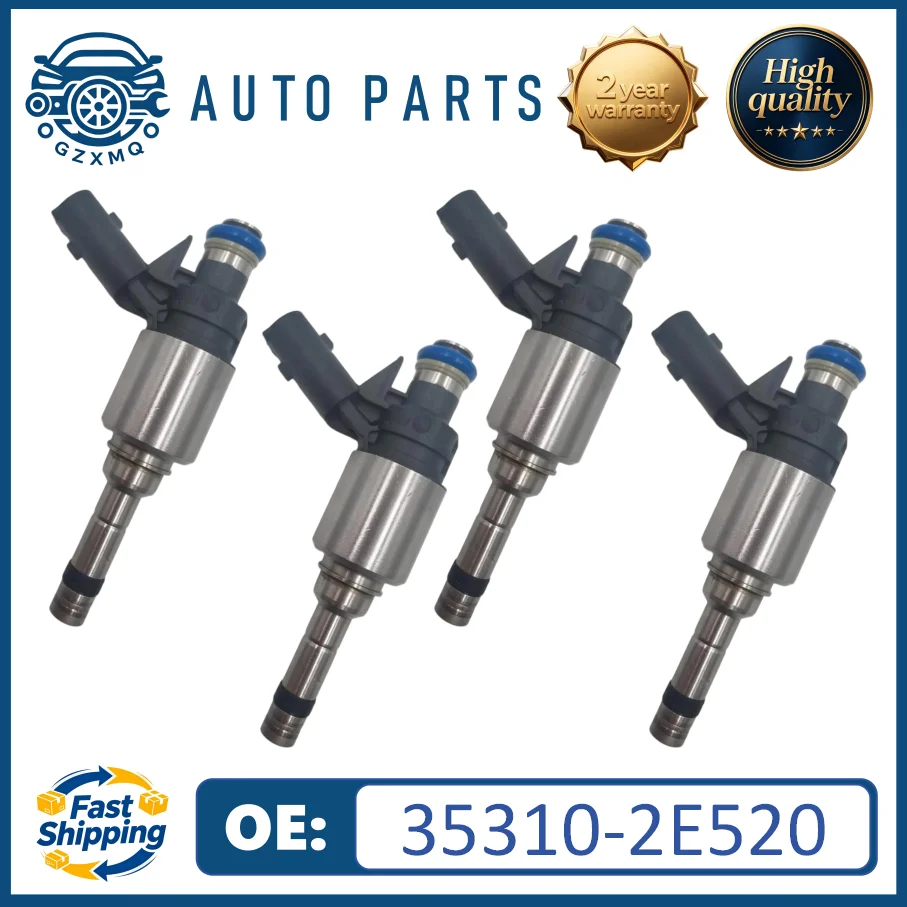 4pcs 35310-2E520 Fuel Injector For Kia Forte Soul Hyundai Elantra Tucson 2.0L L4 2014-2016