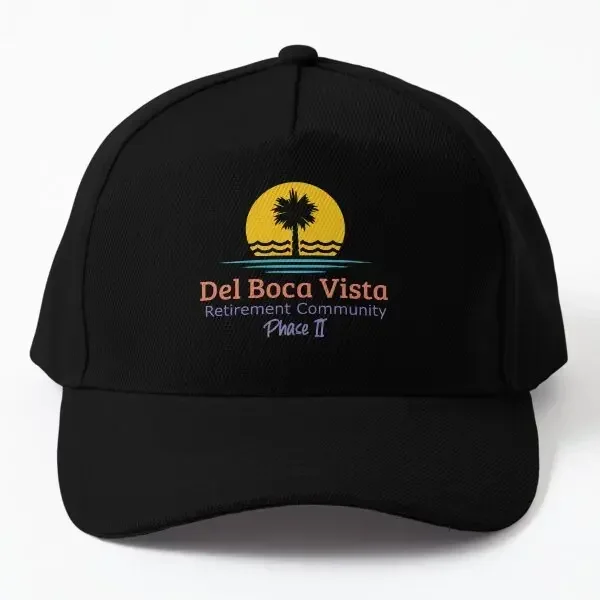 Del Boca Vista Retirement Community  Baseball Cap Hat Bonnet  Summer Fish Black Outdoor Spring  Snapback Sport Printed Women
