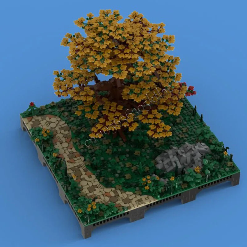 2660 Stück Bäume Diorama eines Ahornbaums MOC Anpassen des modularen Bausteins kreatives Design pädagogisches DIY-Spielzeug Geburtstagsgeschenk