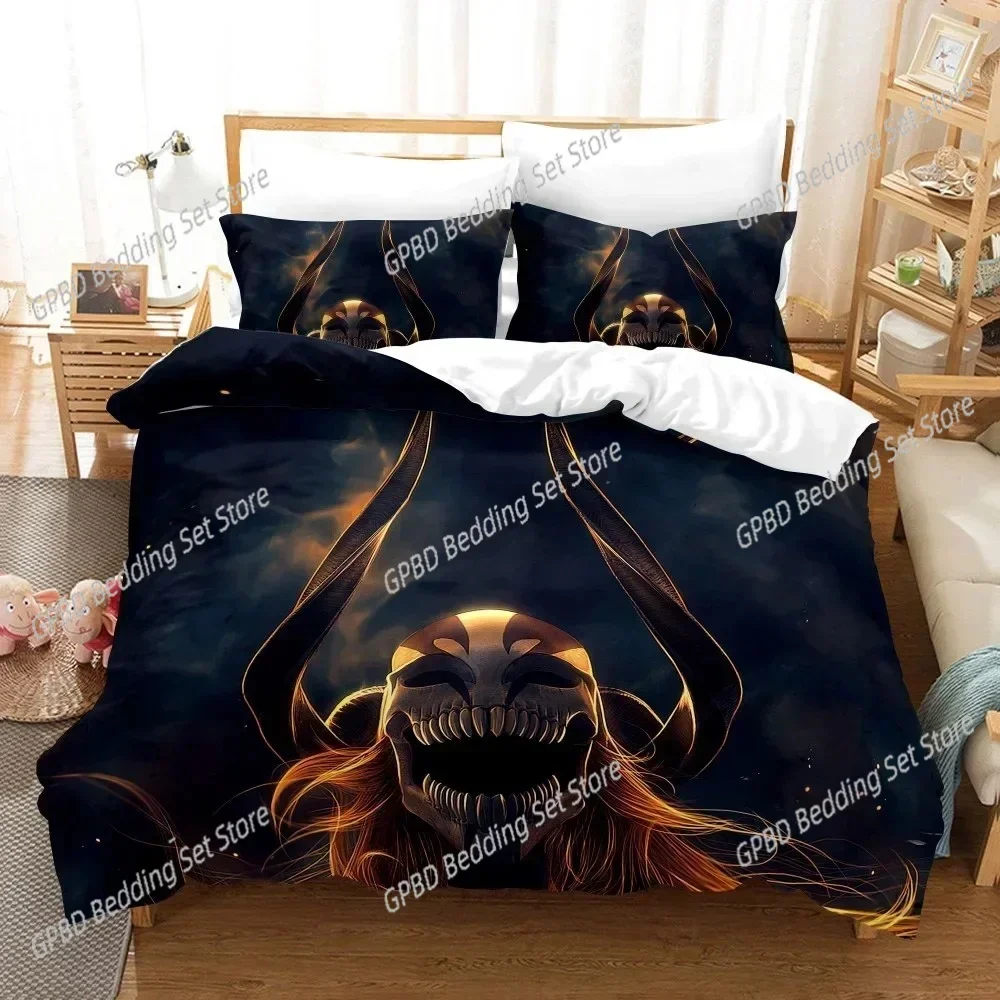

Anime Bleach Toushirou Ichigo 3D NEW Duvet Cover Pillowcase Bedding Set Adult Boy Girl Bedroom Decoration Single Double Large