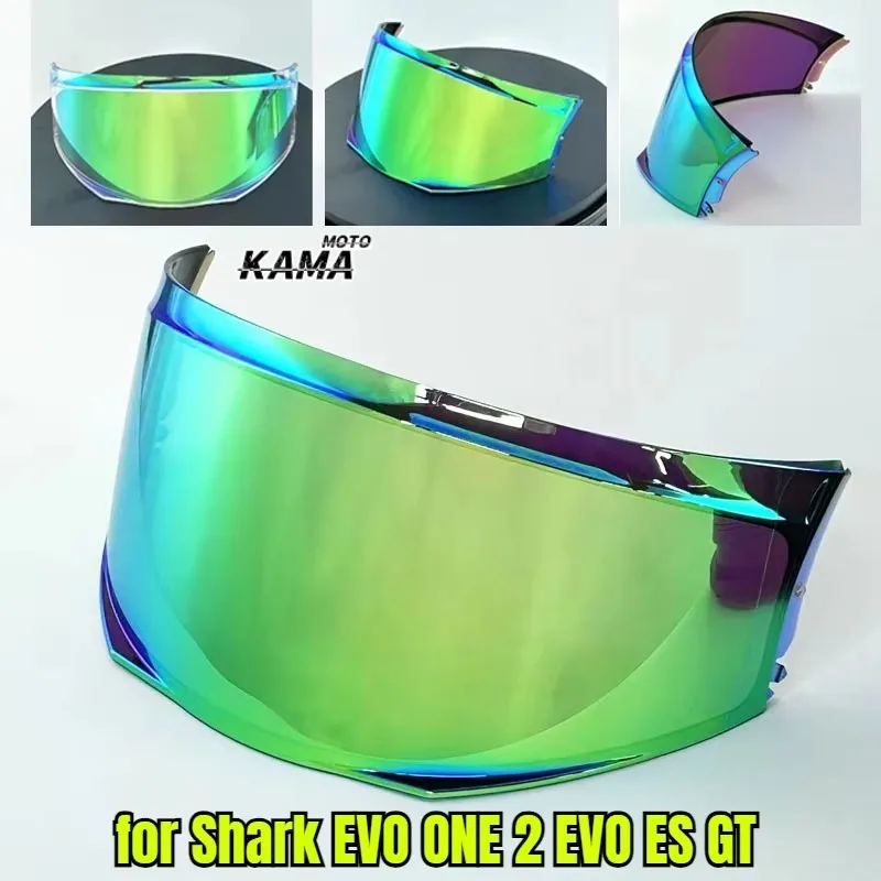 HOT Helmet Visor for Shark EVO-ONE 2 EVO ES / EVO GT Motorcycle Helmet Visor Goggles Plating Silver Red Replacement Lens 헬멧반