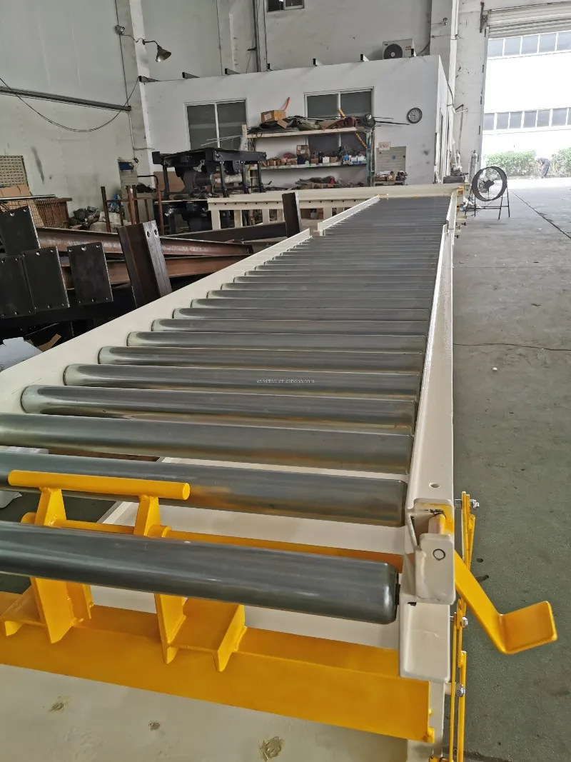Gravity Ground Steel Roller Conveyor with Stoppers