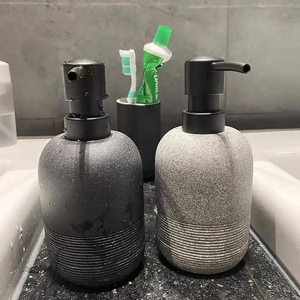 Creative Liquid Soap Dispenser Bottle Counter Top Soap Container Accessories Resin Lotion Bottle Bathroom