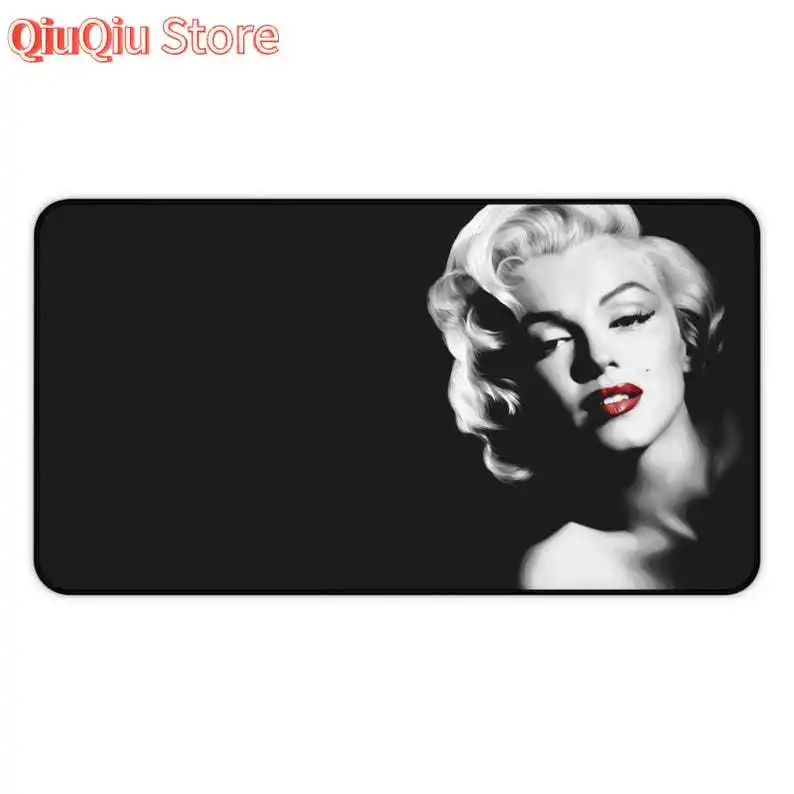 

Marilyn Monroe Desk Mat: Black Neoprene Office Decor