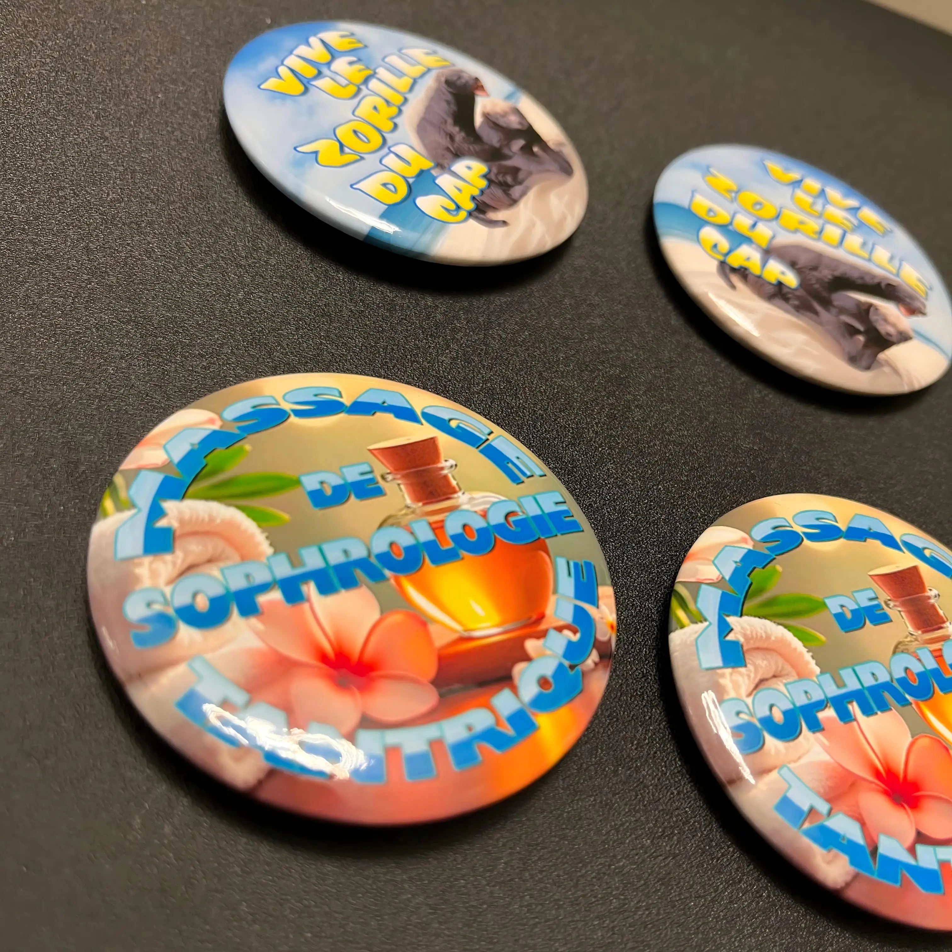 Custom Logo Tin Plate Magnetic Safety Badge Round Metal Chest Badge for Conference Exhibition and Business Giveaways