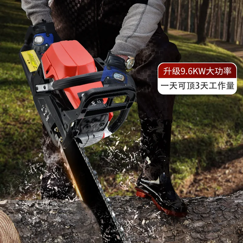 Gasoline Chainsaw Tree Cutting Tool High Power Gasoline Saw handheld Chain Saw Cutting Wood Machine Garden Garden-urban Tool