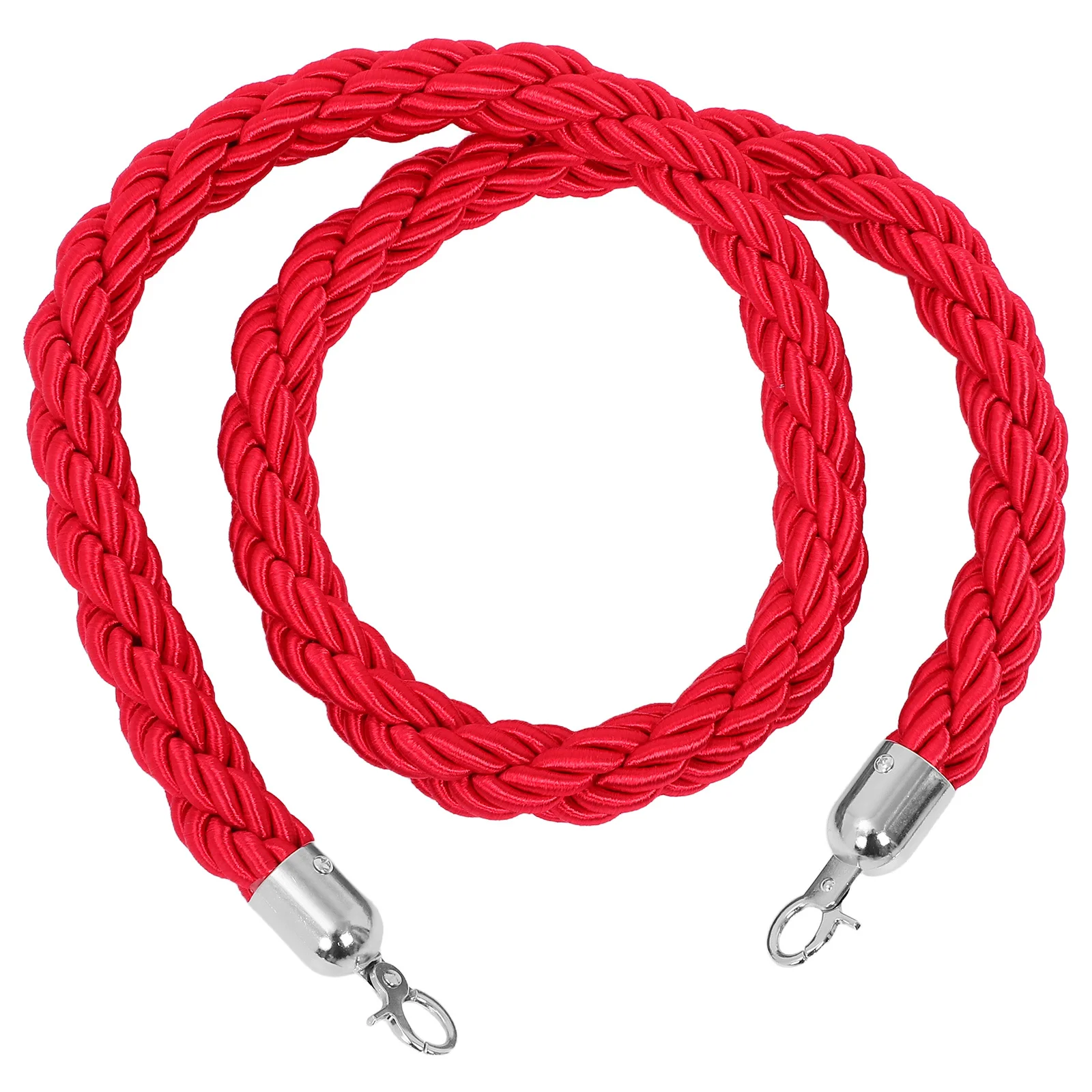 1.5 متر طابور حبل مقسم مضفر حاجز التحكم في الحشود للمناسبات الفنادق المطارات Stanchion استبدال حبل السلامة الزخرفية #5