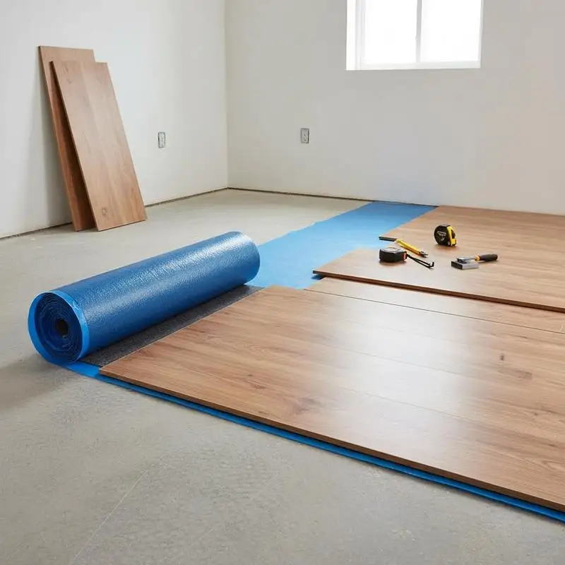 

Fiber Padding Roll 200 sq. ft, 3 mm Thick for Laminate Vinyl Wood, Vapor Barrier Soundproofing Noise Reduction Heavy Duty PE Film