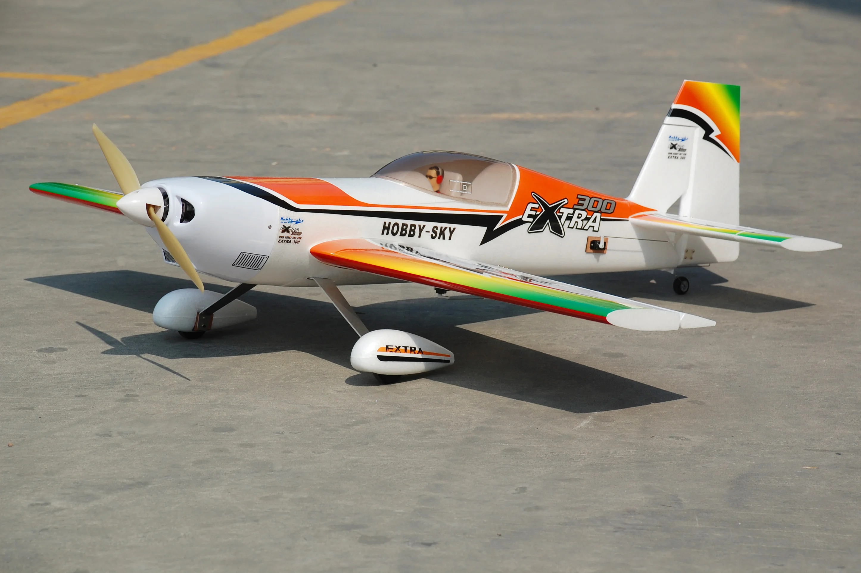 Haokai Model Aircraft Third Generation Extra300 1200mm Wingspan 3d Stunt Performance Aircraft Assembly Fixed Wing Model Aircraft