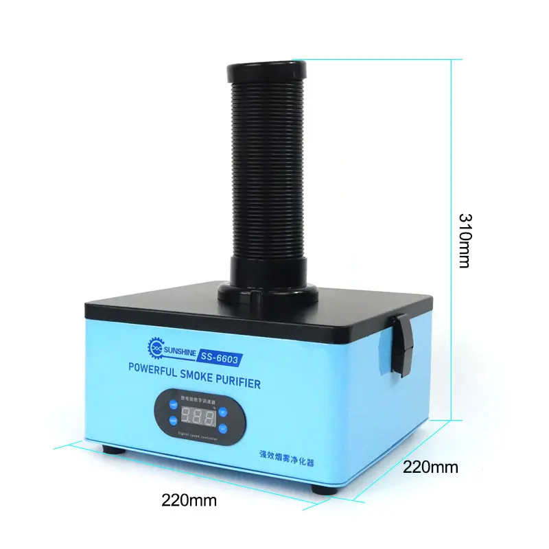 Sunshine SS-6603 Powerful Smoke Purifier Suitable for Manual Soldering Laser Marking High Frequency Instant Suction Smoker