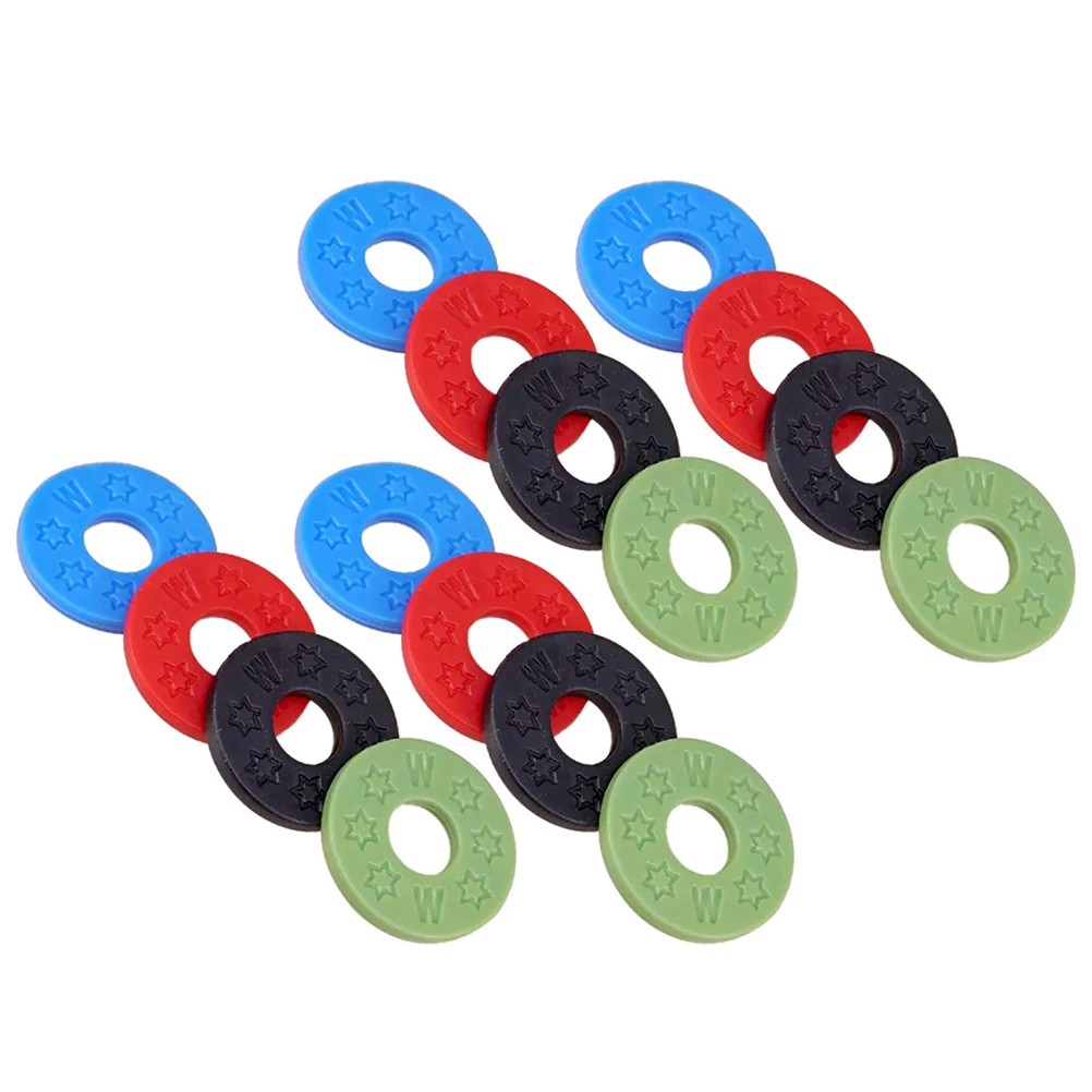 

16Pcs Silicone Guitar Strap Locks Blocks Safety Pads Guitar Parts for Acoustic Electric Bass