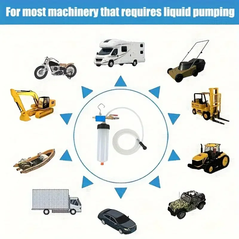 

300cc Auto Car Brake Fluid Oil Change Tool Hydraulic Clutch Oil Pump Oil Bleeder Empty Exchange Drained Kit For Car Motorcycle