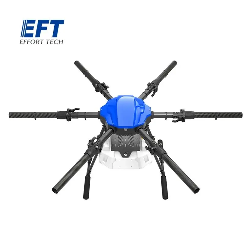 EFT E616P 16L 16kg 35mm/40mm Arm Agricultural Spray Drone Stand 16kg Water Tank Six Axis 1628mm Wheelbase Folding Drone