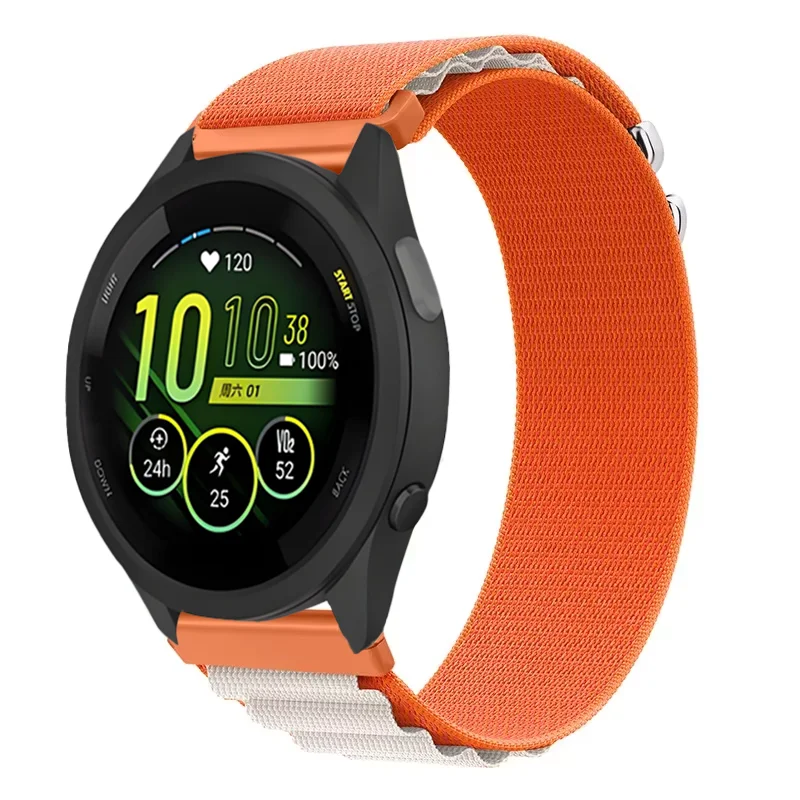 20 mm 22 mm Alpine Loop Nylonband für Garmin Forerunner 265 165 55 965 570 970 Armband Armband Garmin Active6-5/Venu 4/3 Gürtel – Detail 28