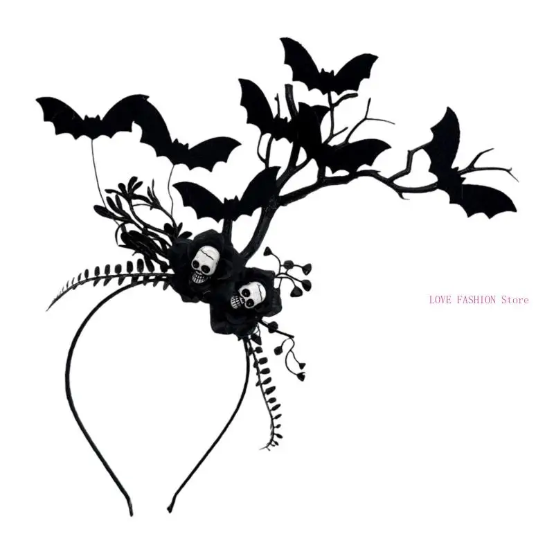 ゴシックスタイルの樹脂ヘアバンド女性パーティーアクセサリーY166のためのエレガントなブランチデザイン
