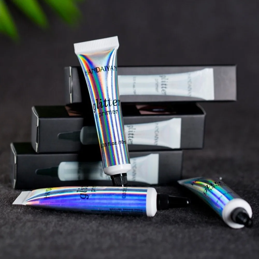 New 10ml Glitter Primer Shiny Cream Long-wearing & Colorful Sequin Primer Brilliant Makeup Flash Eyes Gel for Body Makeup