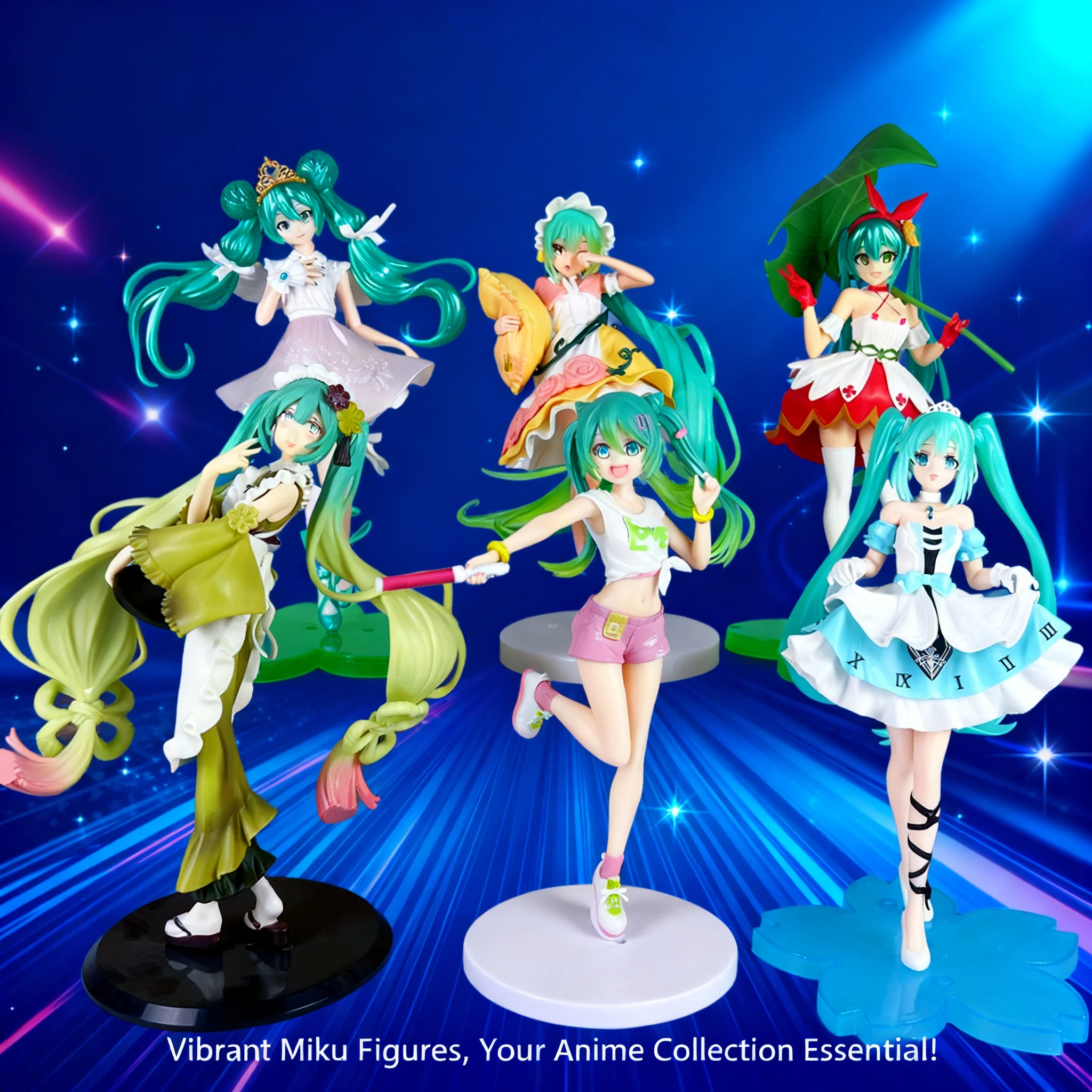 

Аниме-фигурка Мику: Хацунэ Мику, Рем, Рам, Юньмэй, Кошкодевочка. Коллекционная модель-статуэтка, кукла, фигурка из смолы.