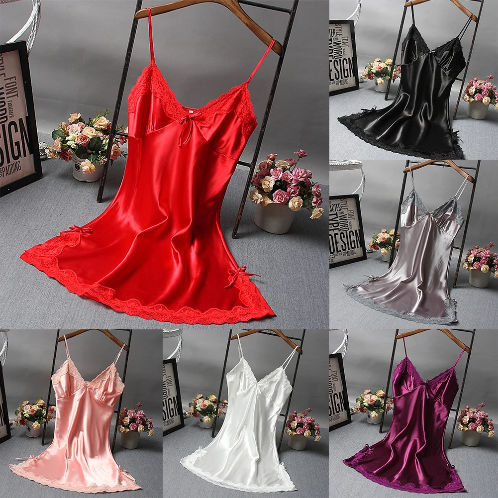 Chemise de nuit légère en dentelle pour femmes, vêtements de nuit pour dames, lingerie respirante, chemise de nuit à la mode