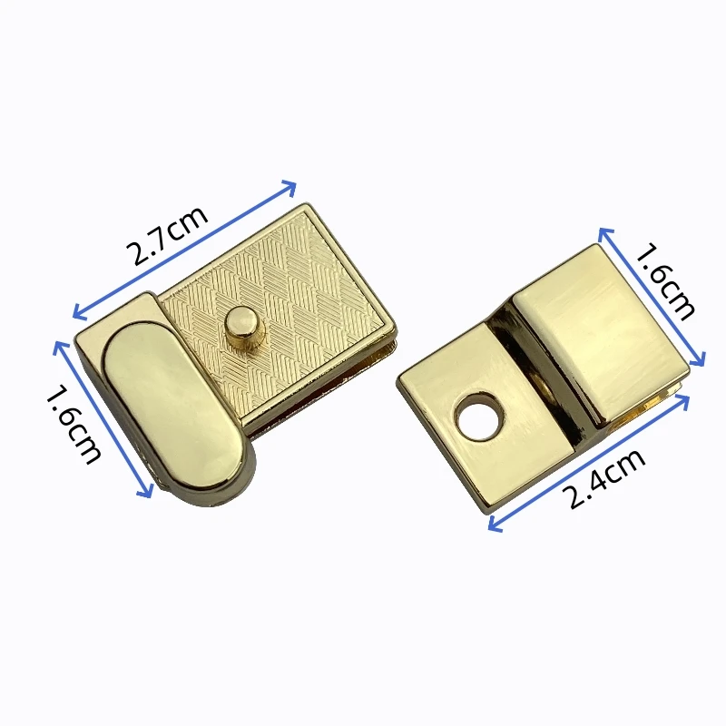 Прямоугольные металлические поворотные замки для сумок, модные застежки для сумок, фурнитура «сделай сам» или аксессуары для ремонта