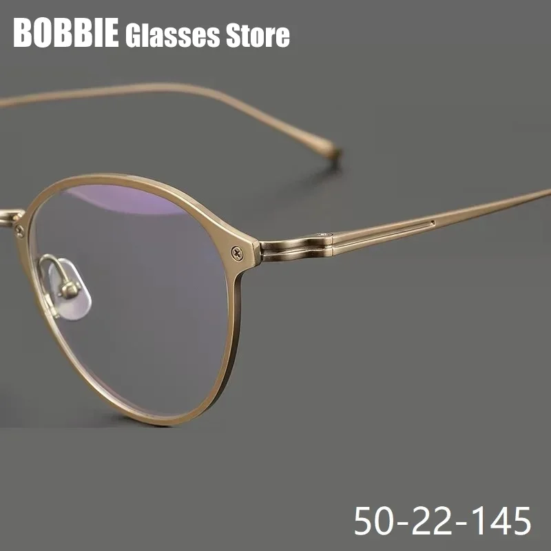 

Janpanese Brand Eyeglassess Fashion Oval Round Men Eyewear Titanium Glasses Frame Women Light Exquisite Ellipse Top Quality