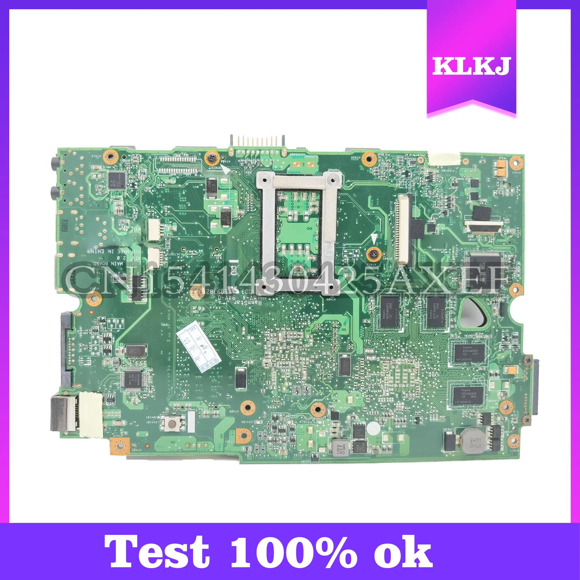 Dinzi Motherboard Laptop K40ID, komputer papan utama Notebook 14 inci 15 inci 100% tes penuh untuk ASUS K50ID K40ID K40IP K50IP K50IP