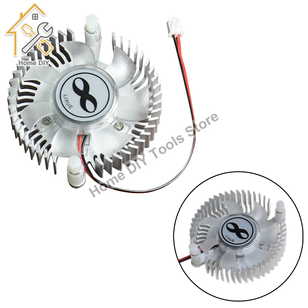 Aluminum Heatsink with fan for 1W 3W 5W 10W COB High Power LED light Cooling Cooler DC12V