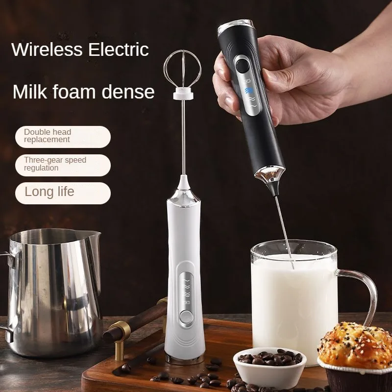 USB-Elektromixer, Handmixer für Kaffee und Milch, tragbarer 3-Gang-Mixer, Buttermaker, Küchenwerkzeug, Zutatenmischer
