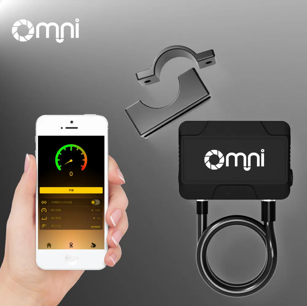 

Omni Противоугонная сигнализация Бесключевой телефон APP Управление Велосипедная сигнализация Цепной замок
