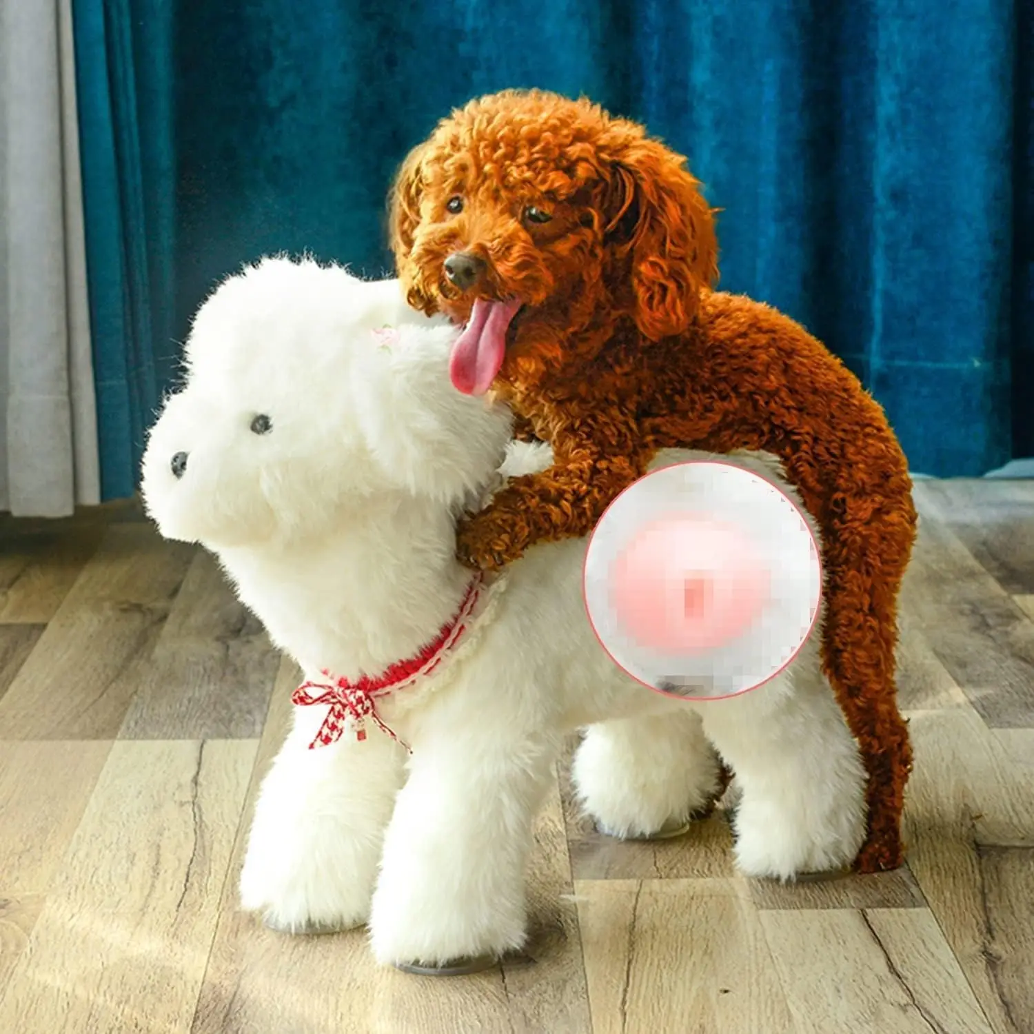 

Soft Plush Dog Companion Toy, Stress Relief Boredom Relief Pet Interactive Toy for Puppy Daily Use