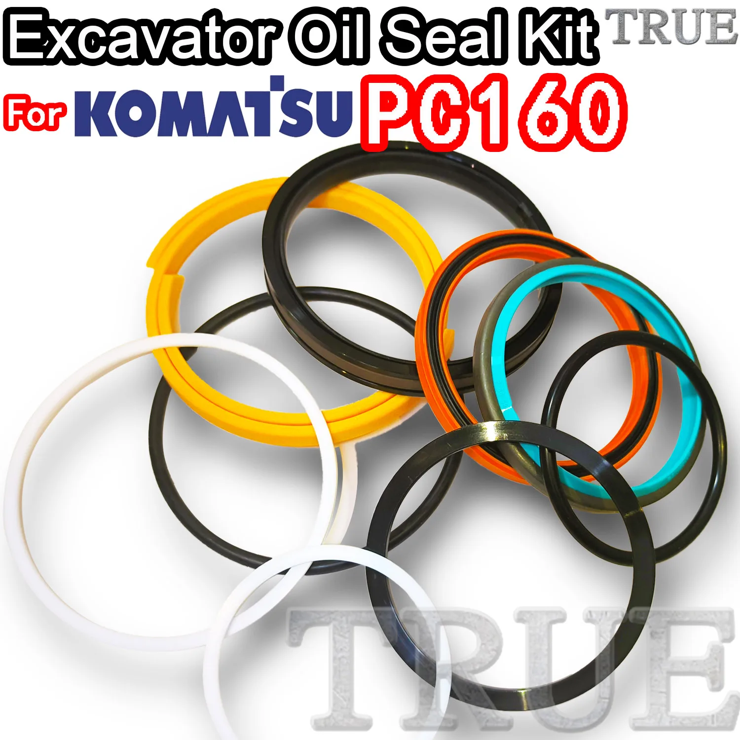 

For KOMATSU PC160 Excavator Oil Seals Kit Repair Clamshell Shovel Adjust Swing Gear Center Joint Gasket Nitrile NBR Nok Washer