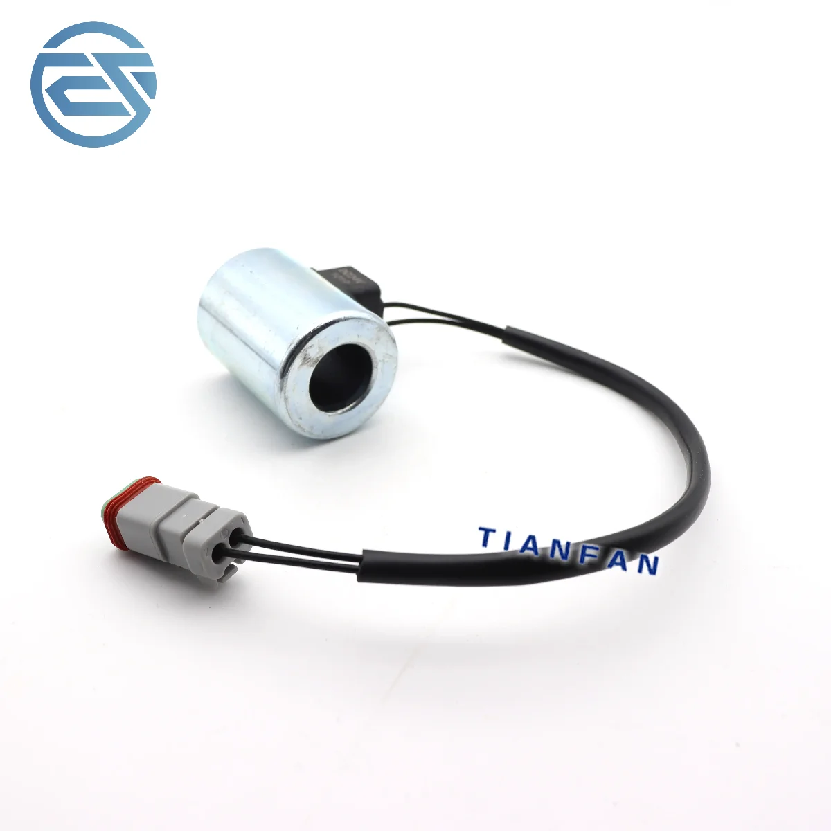 24V High Quality Excavator Pilot Safety Lock Solenoid Valve Coil for XE80 XE135 XE150 XE200 XE215 Construction Machinery Parts
