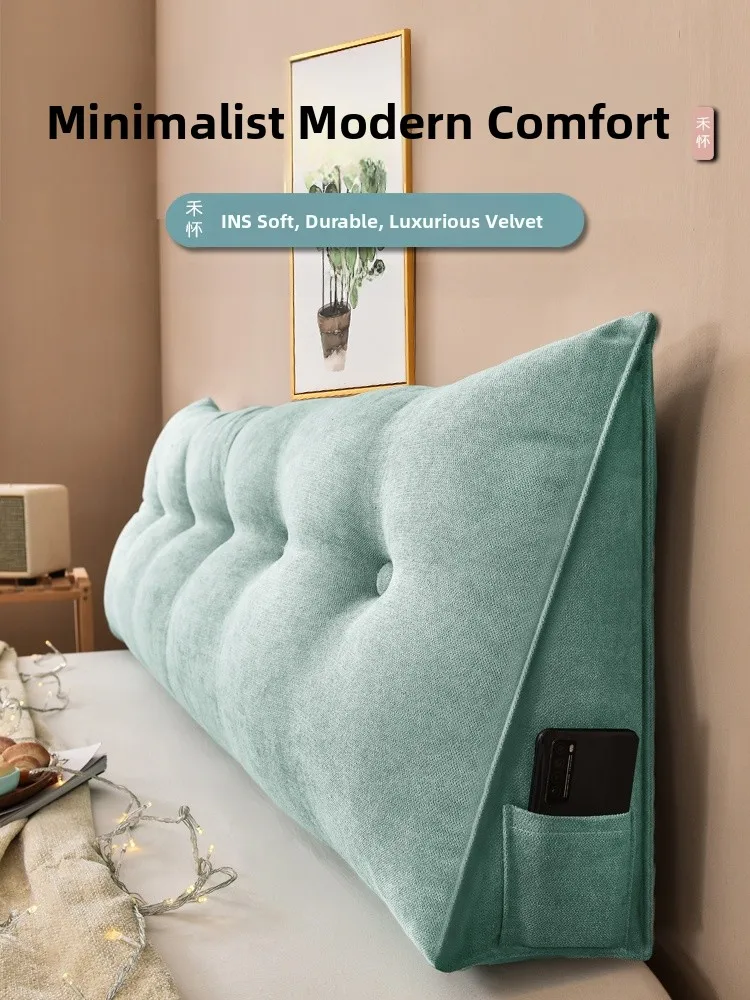 

Bede Pillow e Large Barest Bed Pillow Waist Cuion Tat Soft Pa Dormi Bedroom Sofa Detachable Waable