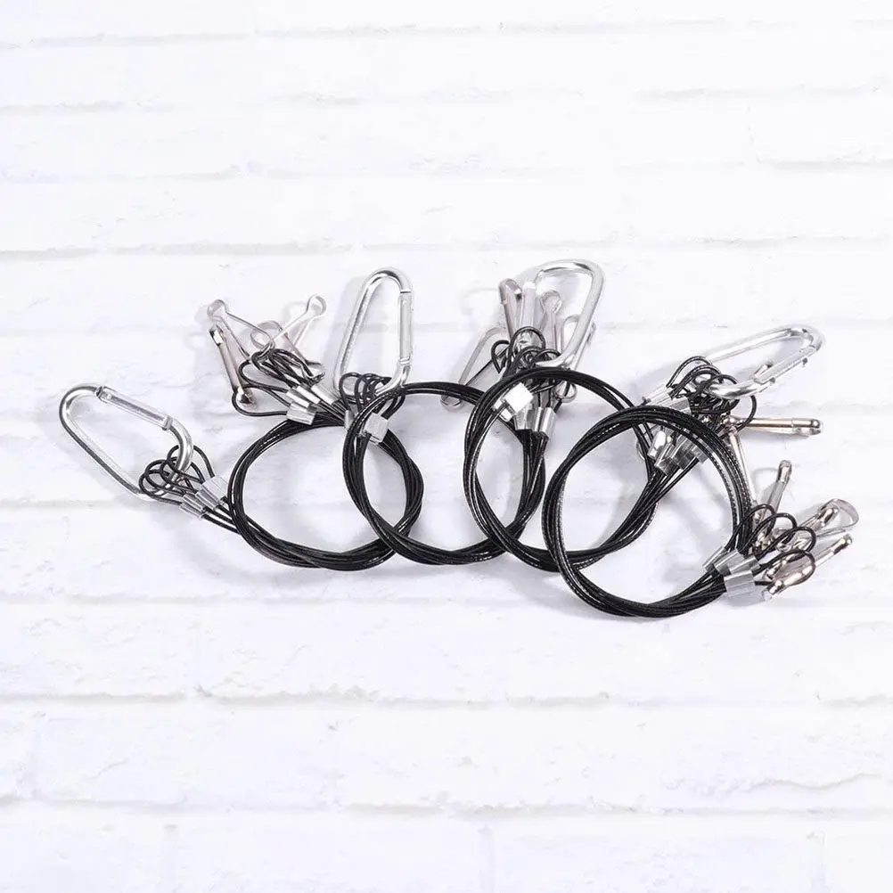 

4Pcs Premium Stainless Steel Hanger Rope for LED Grow Lights Aquarium Tank Lamp Plant Hanger Holder Quick Install Living Room