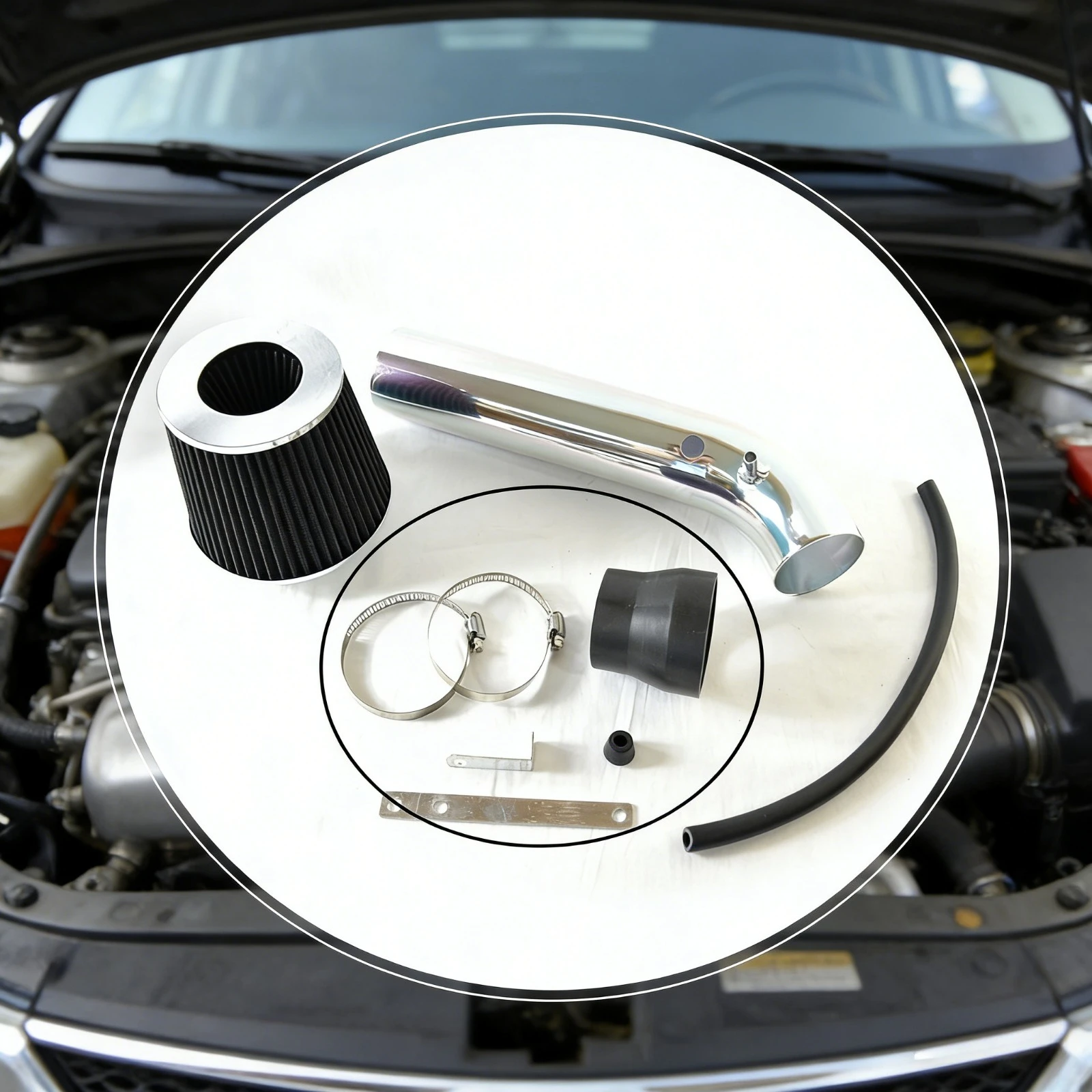 

3" air intake kit for Honda Civic EX/HX 1996-1998 1.6L black, Reduces Intake Resistance, Enhances Fuel Economy