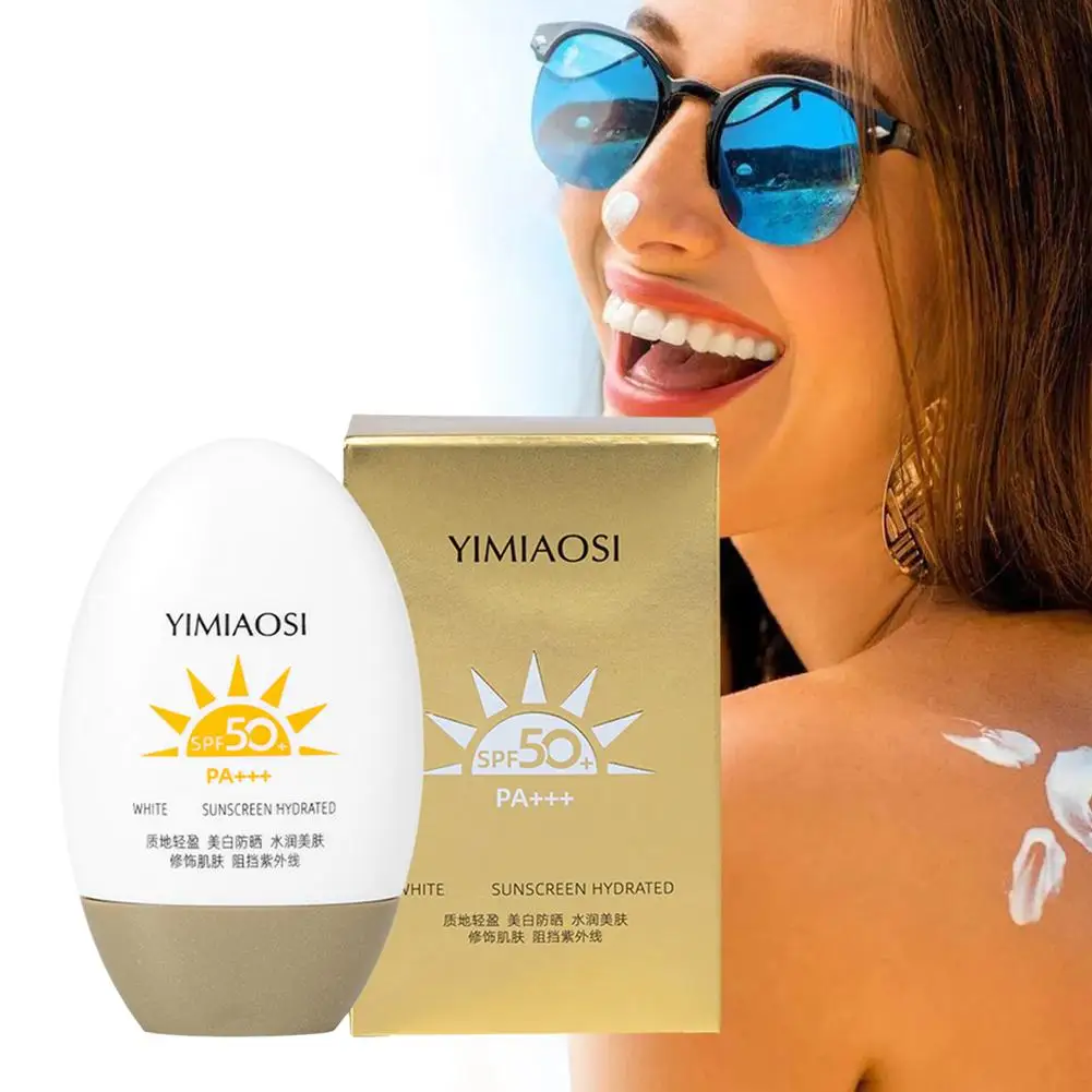 Spf50 Sunscreen Cream Protector Facial Sun Block Gel Facial Creams Whitening Cream Moisturizer Isolation Lotion Skin Bleach I8M6