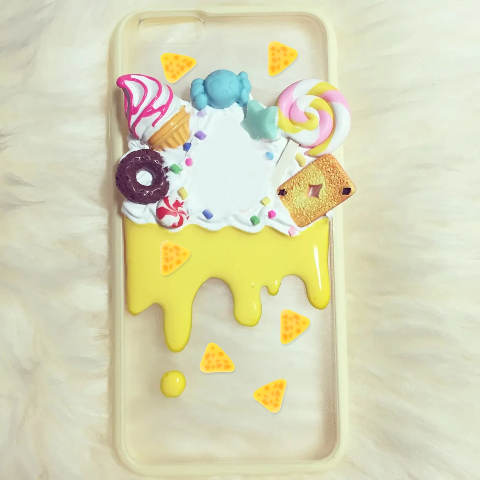 

100pcs Cheese Mushroom Clay Slices Resin Charms 3D Nail Art DIY Crafts Decorations for Phone Cases Lip Gloss Festival Party