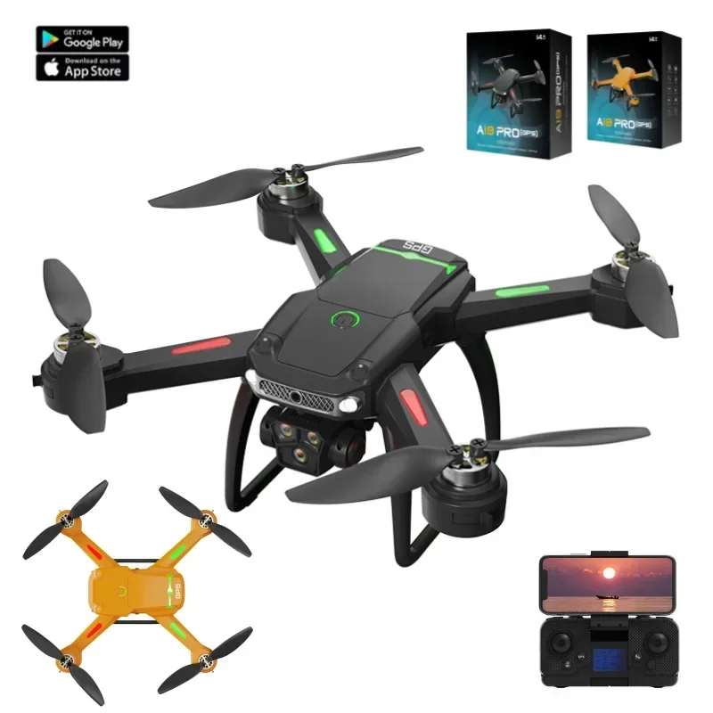 New A19 GPS return-to-home brushless drone aerial photography quadcopter obstacle avoidance folding remote control aircraft toy