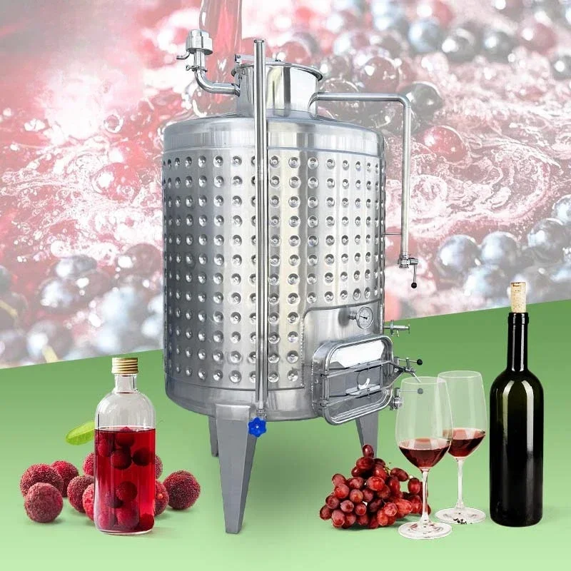 Stainless steel small fruit banana red wine production fermentation tank 50l 500l 1000l factory equipment