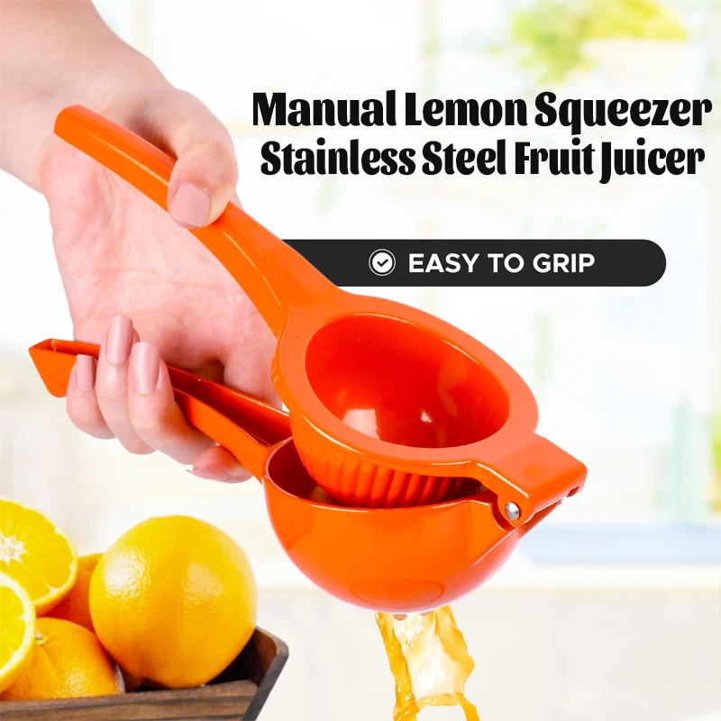 Manual Lemon Juicer Stainless Steel Lemon Squeezer Fruit Citrus Juicer Processor Orange Lemon Pressing Kitchen Accessories