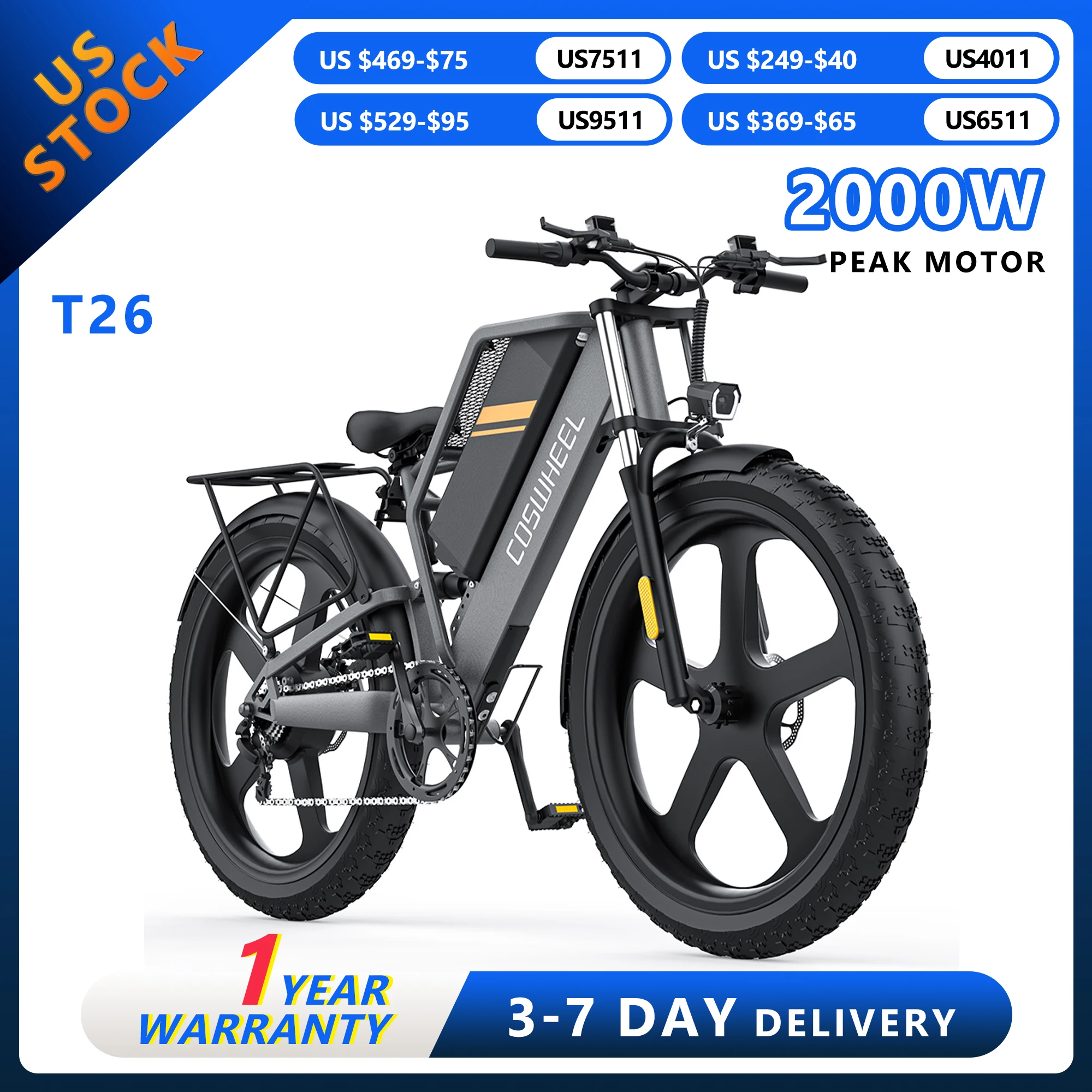 

Электрический велосипед COSWHEEL T26, 26 дюймов, электрический горный велосипед для взрослых, 1500 Вт, 48 В, 25 Ач, гидравлический тормоз, электровелосипед для бездорожья