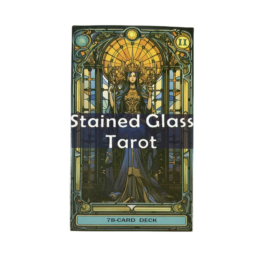 ๐ฎ Complete Stained Glass Tarot Deck โ High-Quality Divination Cards for Insight & Intuition 2