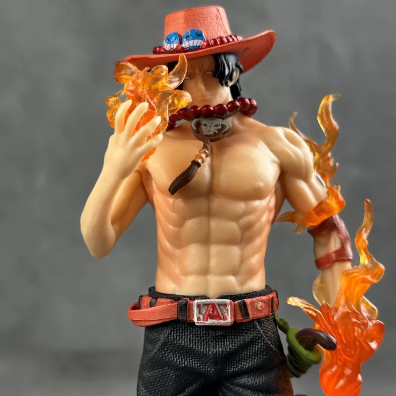 Action Figures One Piece figure Dream Ace standing pose fire fist Ace anime peripheral model statue display piece For Fans