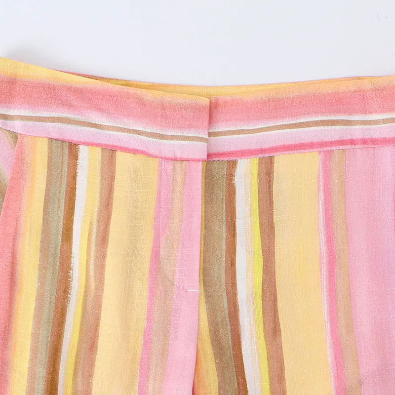 2026 Y2K Summer Fashion Striped Baggy Woman Low Rise Wide Leg Pants New Women Straight Women Pants trousers