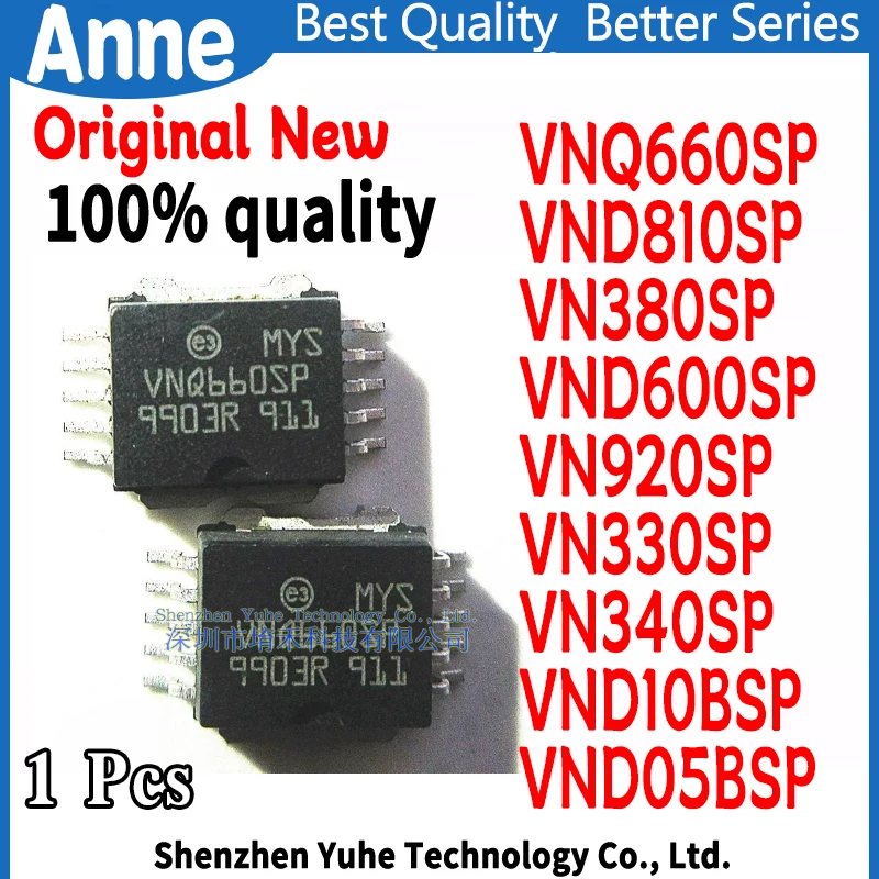 (1piece)100% New VNQ660SP VND600SP VN920SP VN330SP VN340SP VND10BSP VND05BSP VND810SP VN380SP VND810 VN380 HSOP-10 Chipset