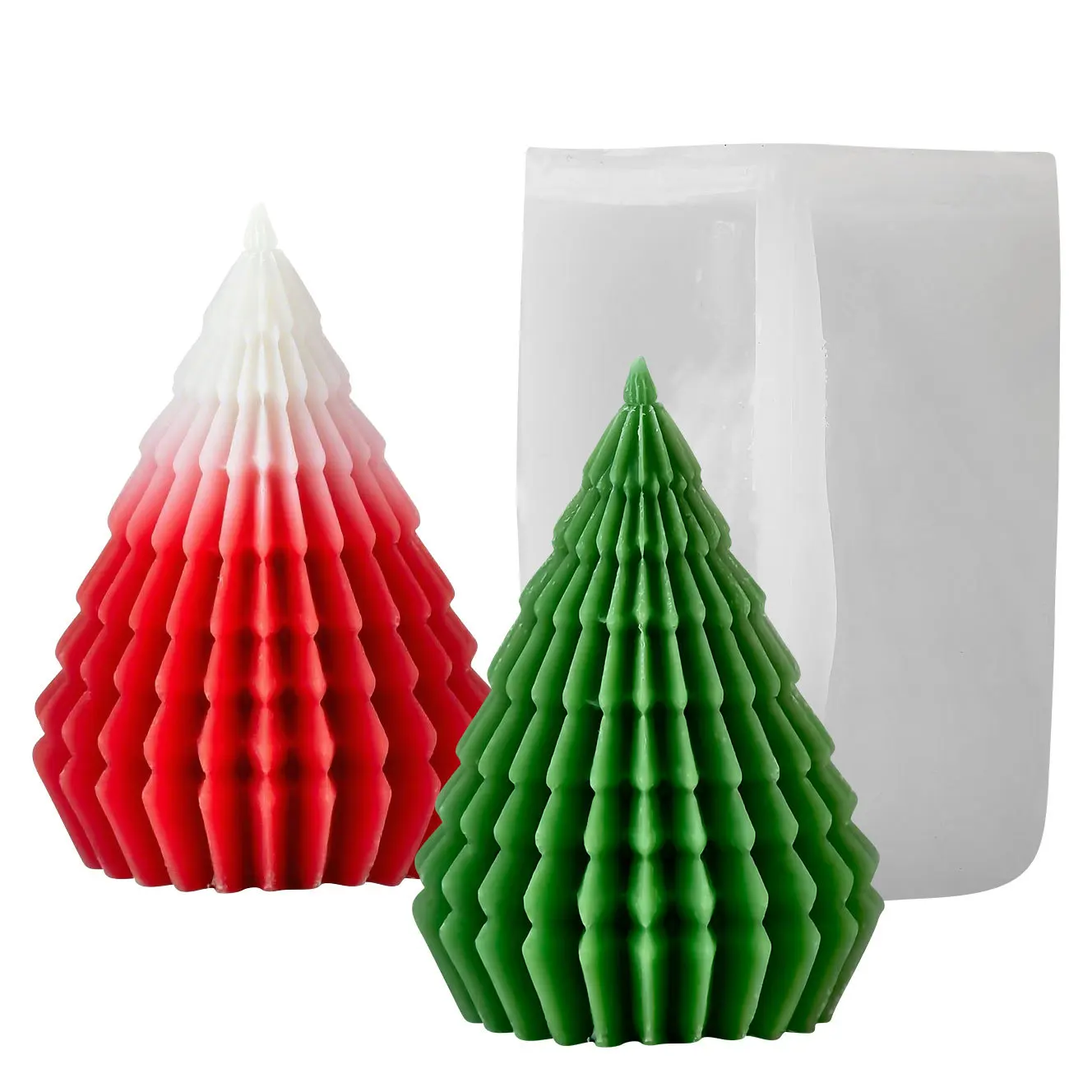 

Рождественская елка с узором оригами, сделай сам, ароматическая свеча, силиконовая форма, персонализированная креативная форма для изготовления конусных украшений