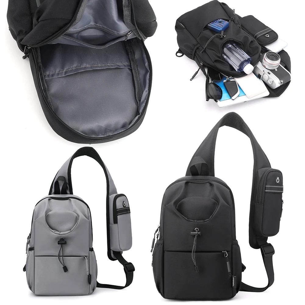 

Нейлоновая нагрудная сумка Модная поясная сумка с чехлом для телефона Повседневная поясная сумка с карманом для бутылок Сумка-хобо для путешествий на открытом воздухе Туризм